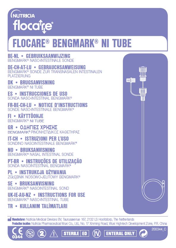 BENGMARK NASOINTESTINAL FEEDING TUBES IFU cover